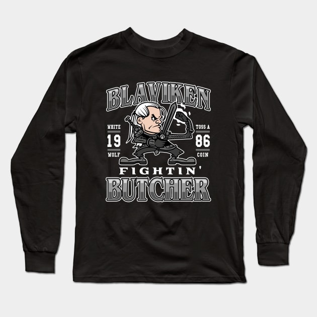 Fighting Butcher Long Sleeve T-Shirt by Olipop